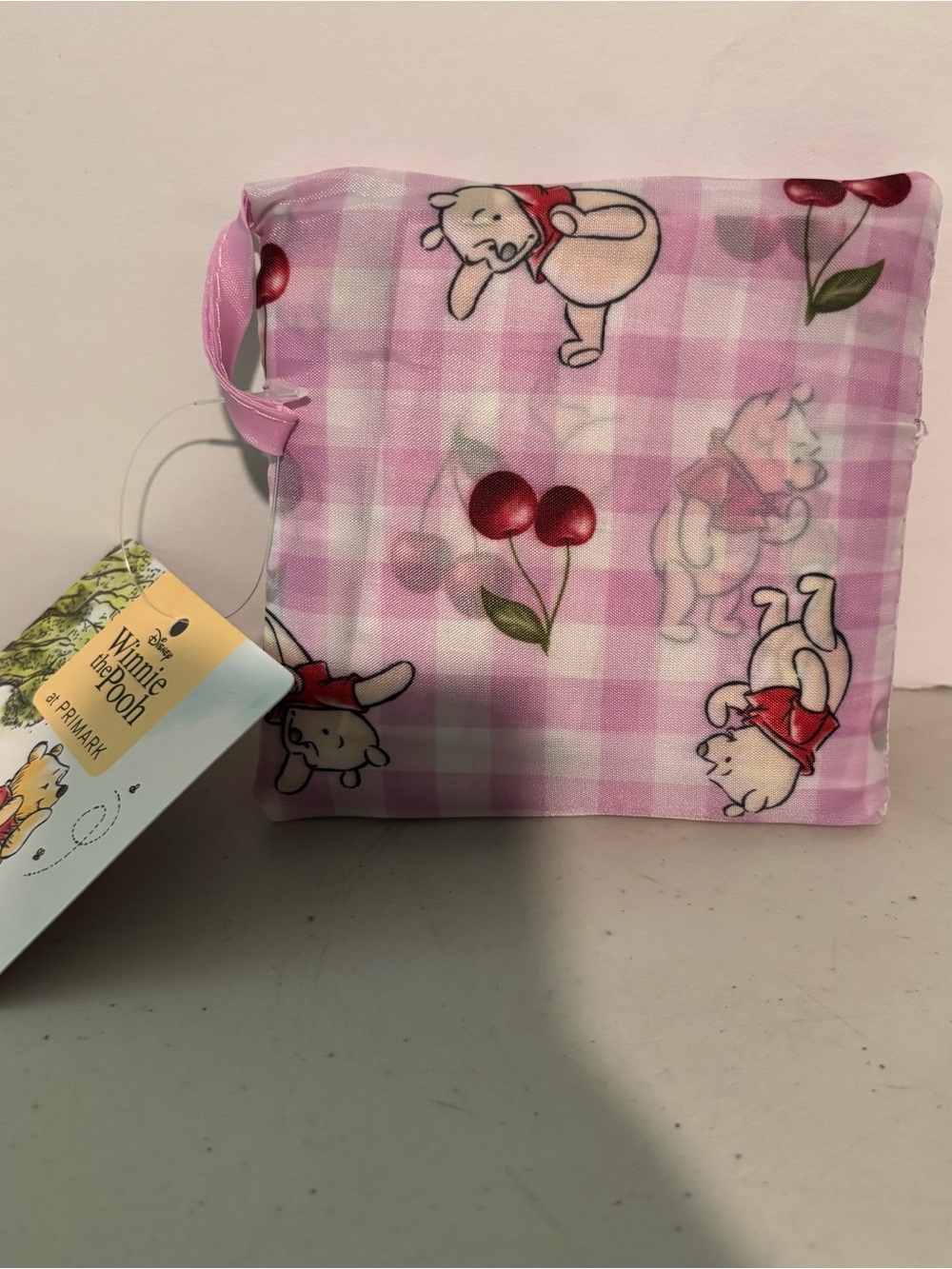 Disney Winnie the Pooh plastic tote bag-golds up. New